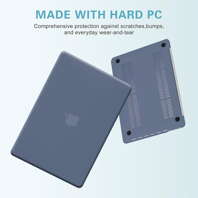 FUNUT for MacBook Air 13 inch Case 2022 2021 2020 2019 2018 Release M1 A2337/A2179/A1932, MacBook Air 2020 Case, Plastic Hard Shell Cover & Keyboard Cover for Mac Air 13.3 inch, Purple - Image 4